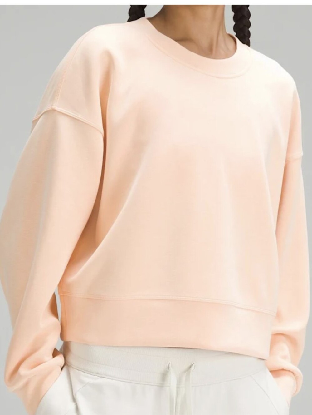 Lululemon Softstreme Perfectly Oversized Cropped Crew Sweatshirt Size 6